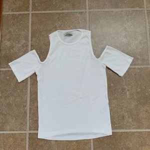 White tank top with cut outs
